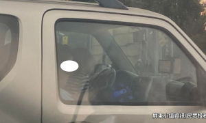 好危險!小朋友駕駛座摸方向盤　投稿民眾：多次偏離方向
