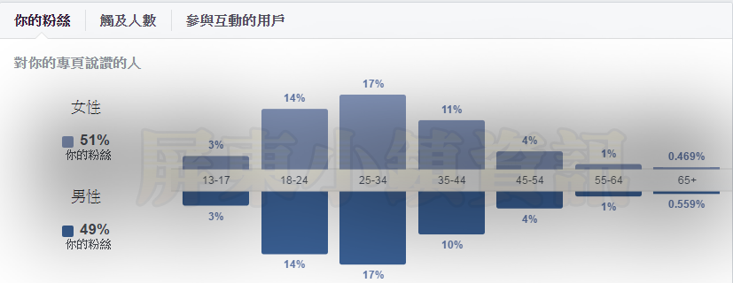 臉書年齡層分析